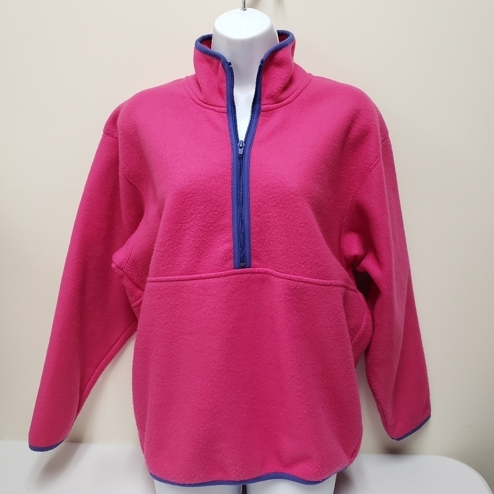 Cambridge Sports Club Womens Half Zip Fleece Jacket Vintage Size Small